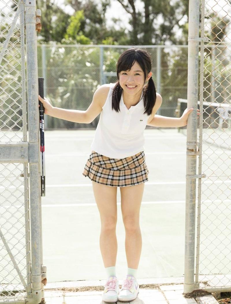 萌妹子百川晴香活力网球时尚写真