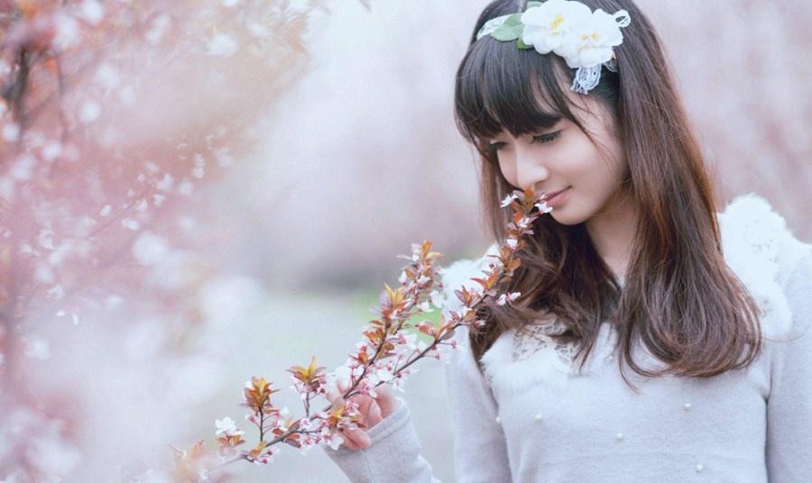 冬季唯美性感女孩私房落華