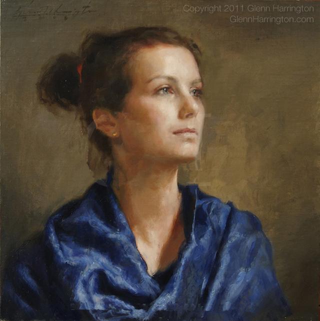 美国画家格伦·哈林顿的油画美女,够美的