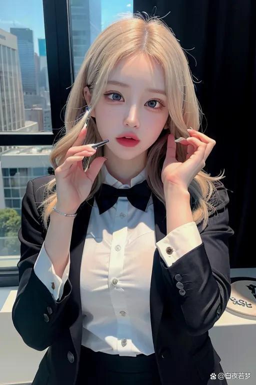 AI cos与真实的人类美女哪个更吸引人?40张AI cos美女图给你答案