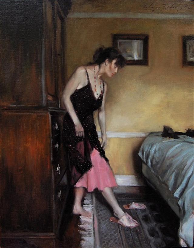 美国画家格伦·哈林顿的油画美女,够美的