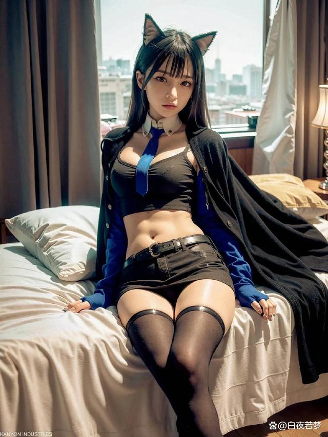 AI cos与真实的人类美女哪个更吸引人?40张AI cos美女图给你答案