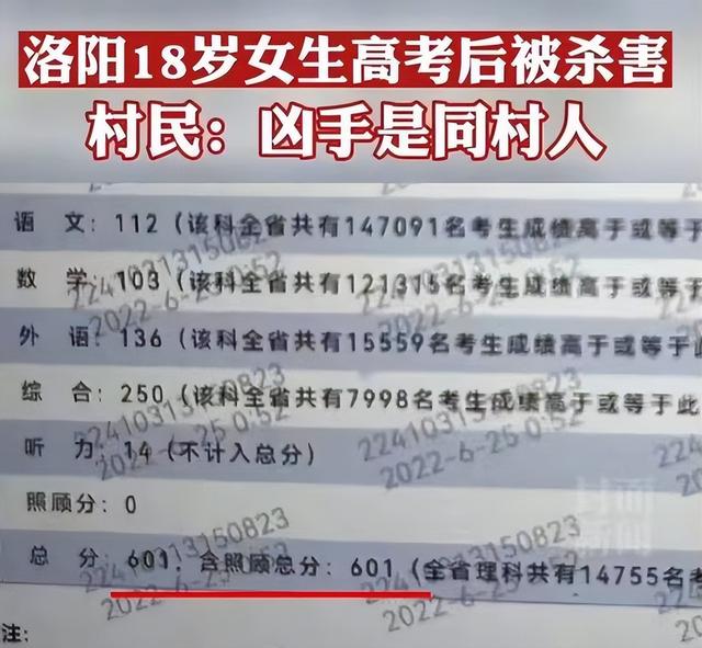 601分高考生被残忍杀害,嫌疑人竟是51岁同村亲戚,家长以泪洗面