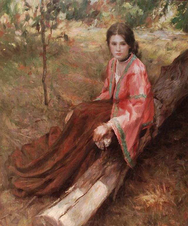 美国画家格伦·哈林顿的油画美女,够美的