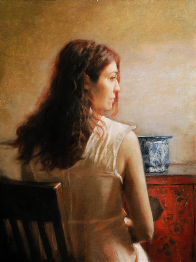 美国画家格伦·哈林顿的油画美女,够美的