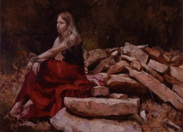 美国画家格伦·哈林顿的油画美女,够美的