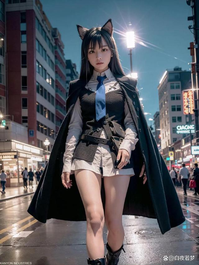 AI cos与真实的人类美女哪个更吸引人?40张AI cos美女图给你答案