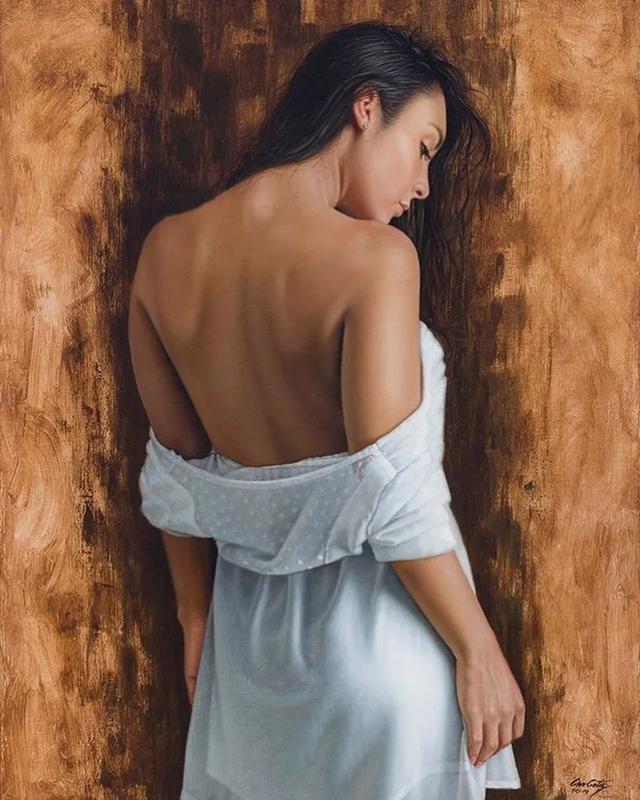 这位大神专画美女人体30年,作品因太逼真写实,被质疑是照片!