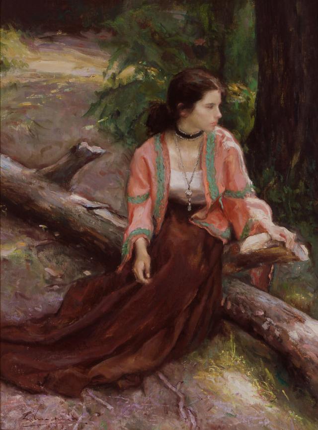 美国画家格伦·哈林顿的油画美女,够美的