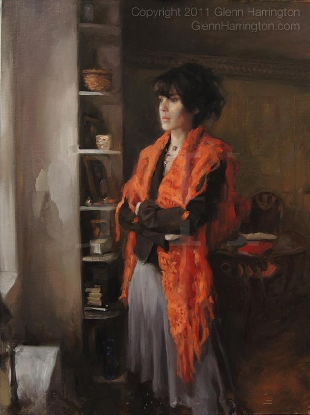 美国画家格伦·哈林顿的油画美女,够美的