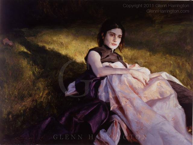 美国画家格伦·哈林顿的油画美女,够美的