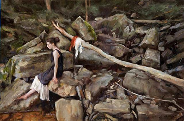 美国画家格伦·哈林顿的油画美女,够美的
