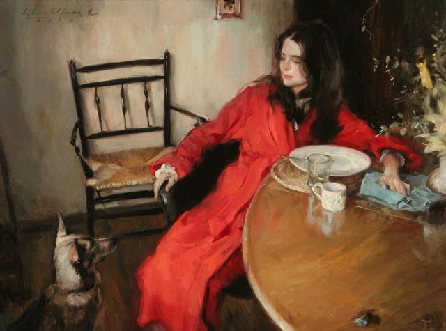 美国画家格伦·哈林顿的油画美女,够美的
