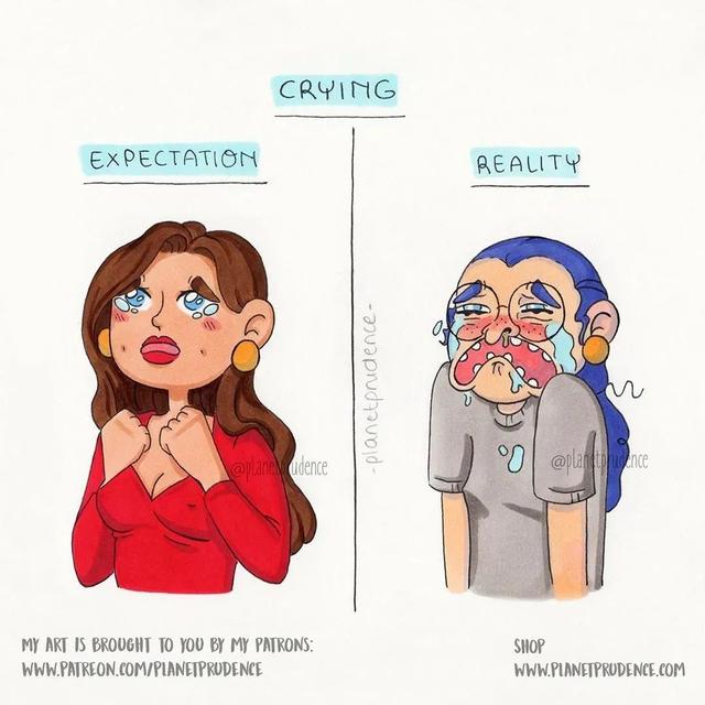 这位插画师画出女生隐私尴尬的日常,网友:是在我家装了摄像头?