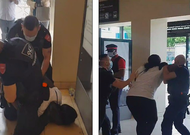 又一起!法国警卫暴力执法,将7月身孕黑人女子按倒在地哀嚎不断