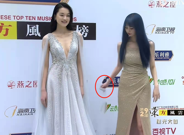 风云榜红毯生图:副乳、排骨胸、高开叉走光,露得越多越尴尬