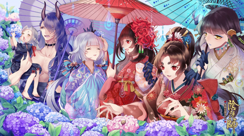 阴阳师两大画师真面容:CP吸屁是小仙女 八云玖太太竟是肌肉男