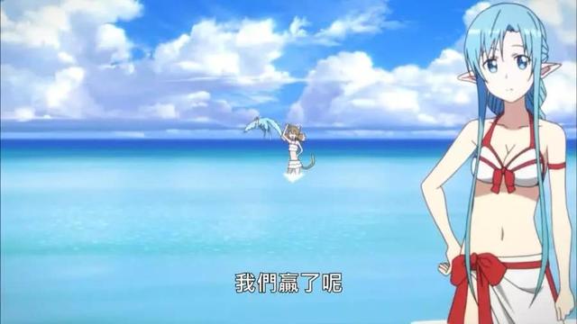 刀剑神域:众女神泳装照片,亚丝娜非常性感,莉法却成最后赢家!