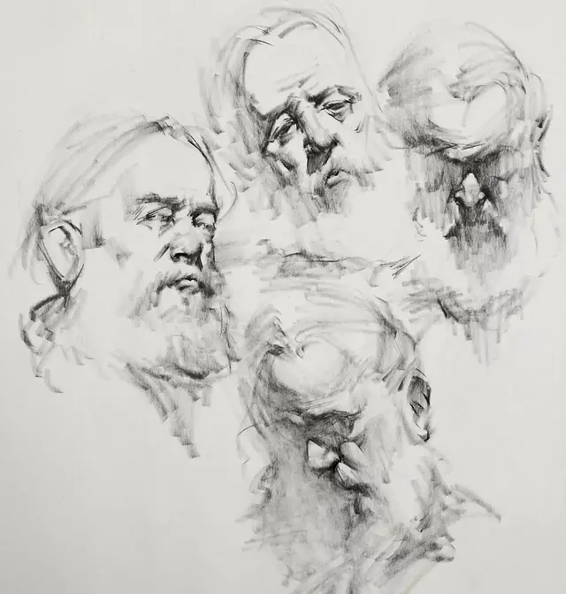 虽然是人体艺术,但是你们看美国艺术家的作品,总该只能学技术了