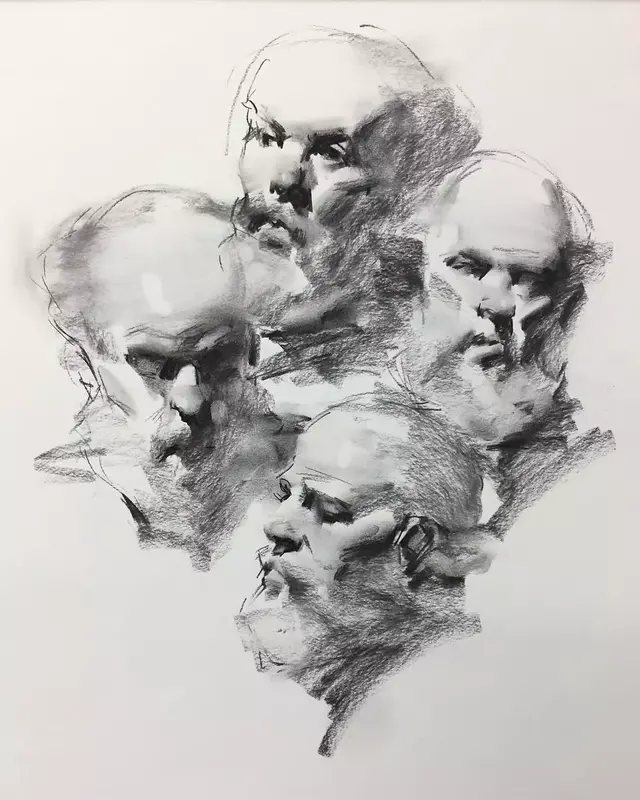 虽然是人体艺术,但是你们看美国艺术家的作品,总该只能学技术了