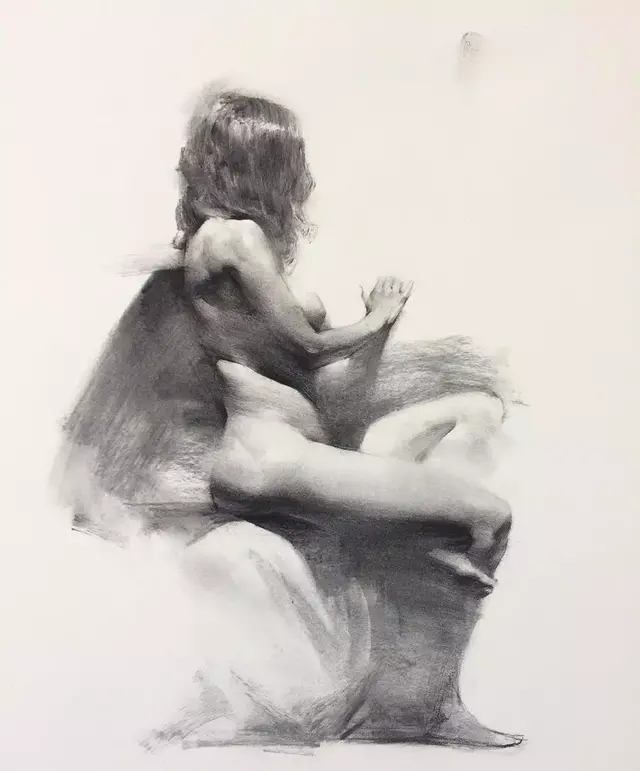 虽然是人体艺术,但是你们看美国艺术家的作品,总该只能学技术了