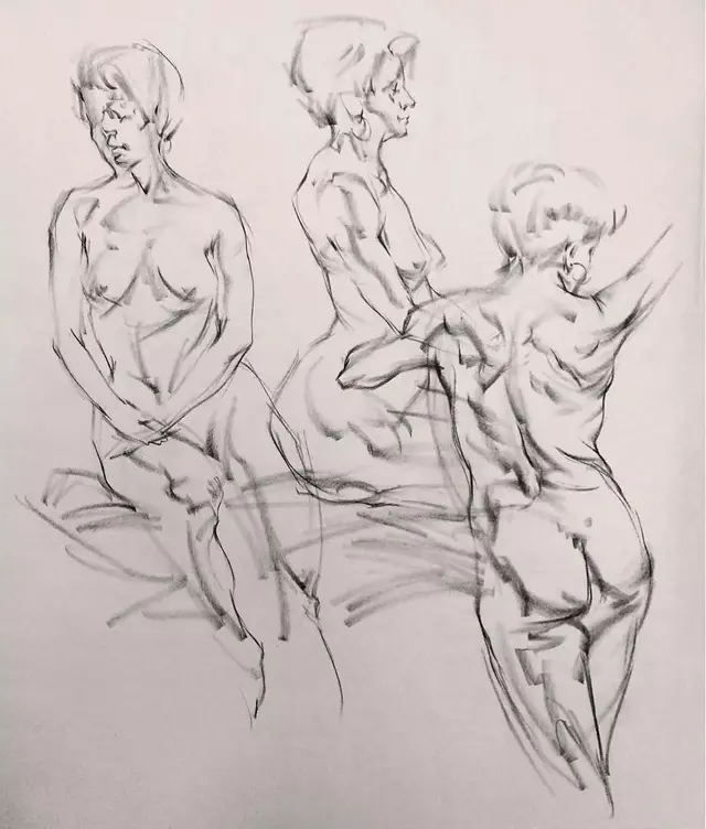 虽然是人体艺术,但是你们看美国艺术家的作品,总该只能学技术了