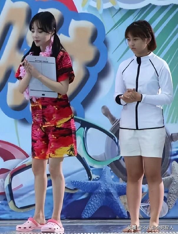 看脸90斤,看腿150斤,这7位女星小脸配粗腿,身材太不协调