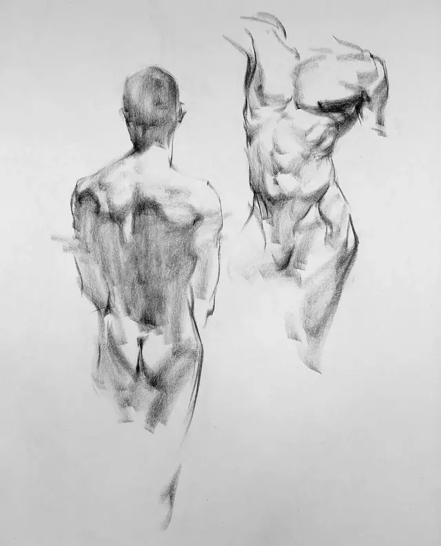 虽然是人体艺术,但是你们看美国艺术家的作品,总该只能学技术了