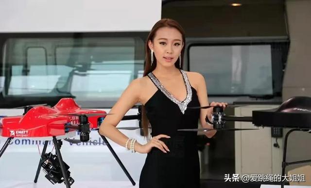 珠海航展上的美女模特,风情万种