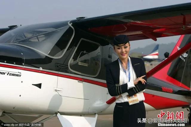 珠海航展上的美女模特,风情万种
