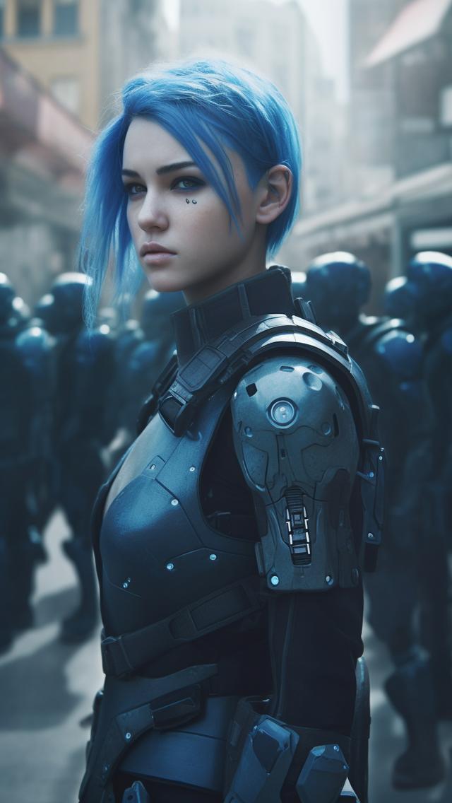 midjourney作画机甲少女,咒语记录
