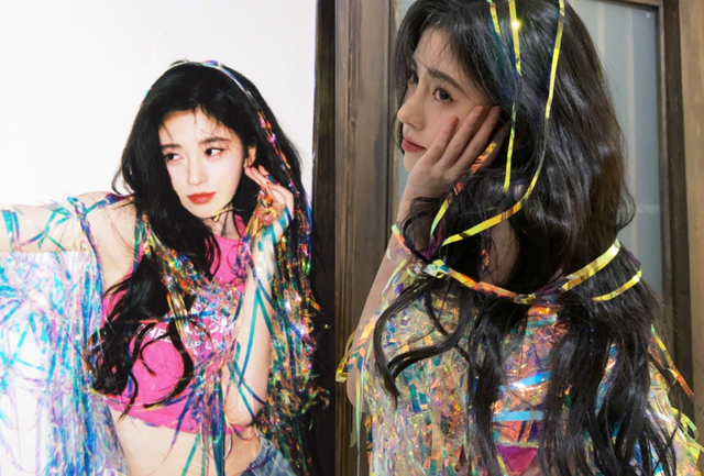 女星鞠婧祎罕晒性感照!穿紧身吊带秀事业线,吐舌卖萌太俏皮