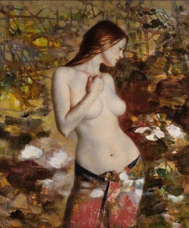 他画了幅“裸女图”,因太美被盗上千万次,有人强行给它穿上衣服