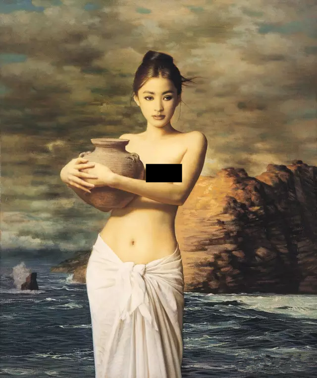 他画了幅“裸女图”,因太美被盗上千万次,有人强行给它穿上衣服