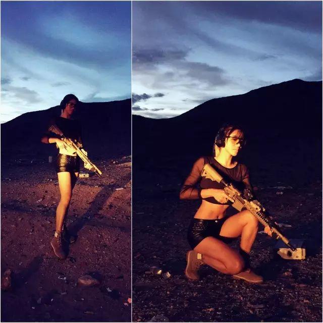 华人美女持枪狂射被人肉!颜值竟如此逆天!不做大哥的……