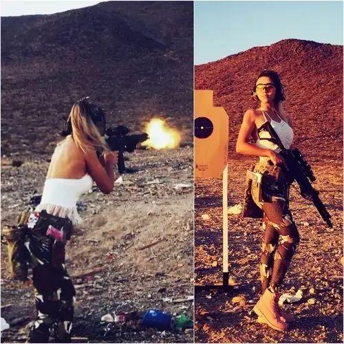 华人美女持枪狂射被人肉!颜值竟如此逆天!不做大哥的……