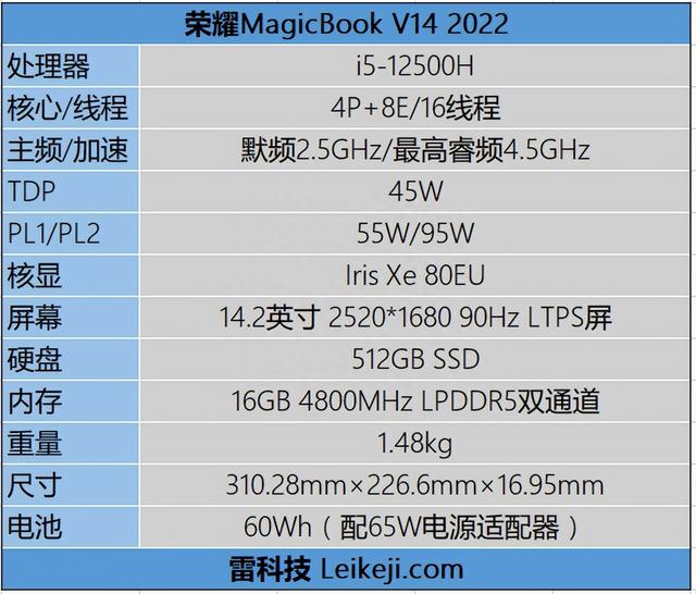 荣耀MagicBookV14 2022评测：优秀的酷睿商务本