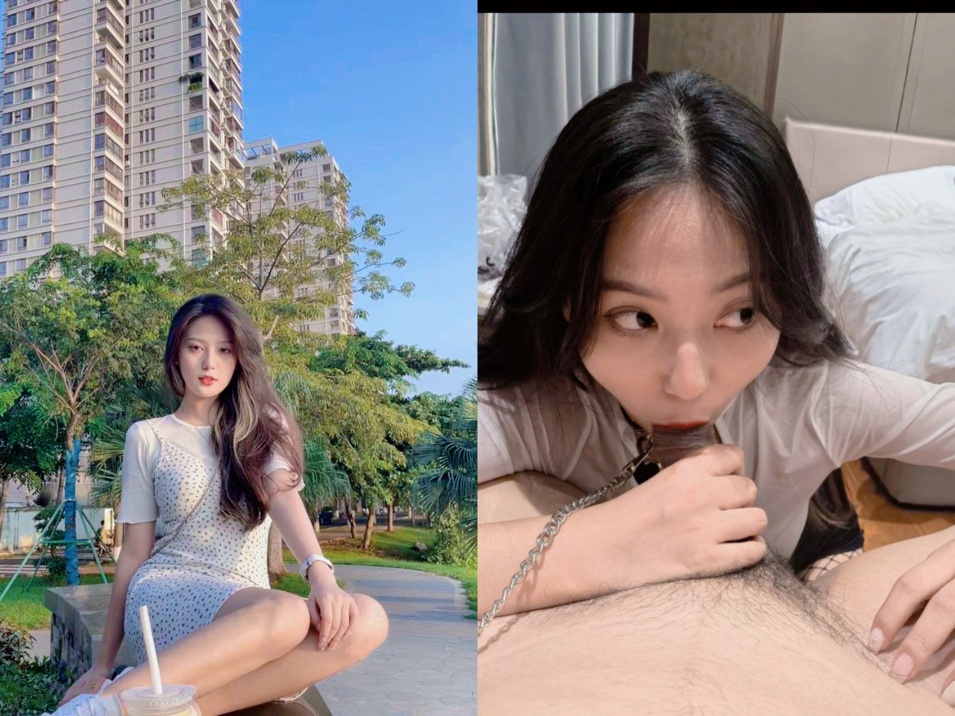 露脸反差婊，清纯少女VS淫荡母狗