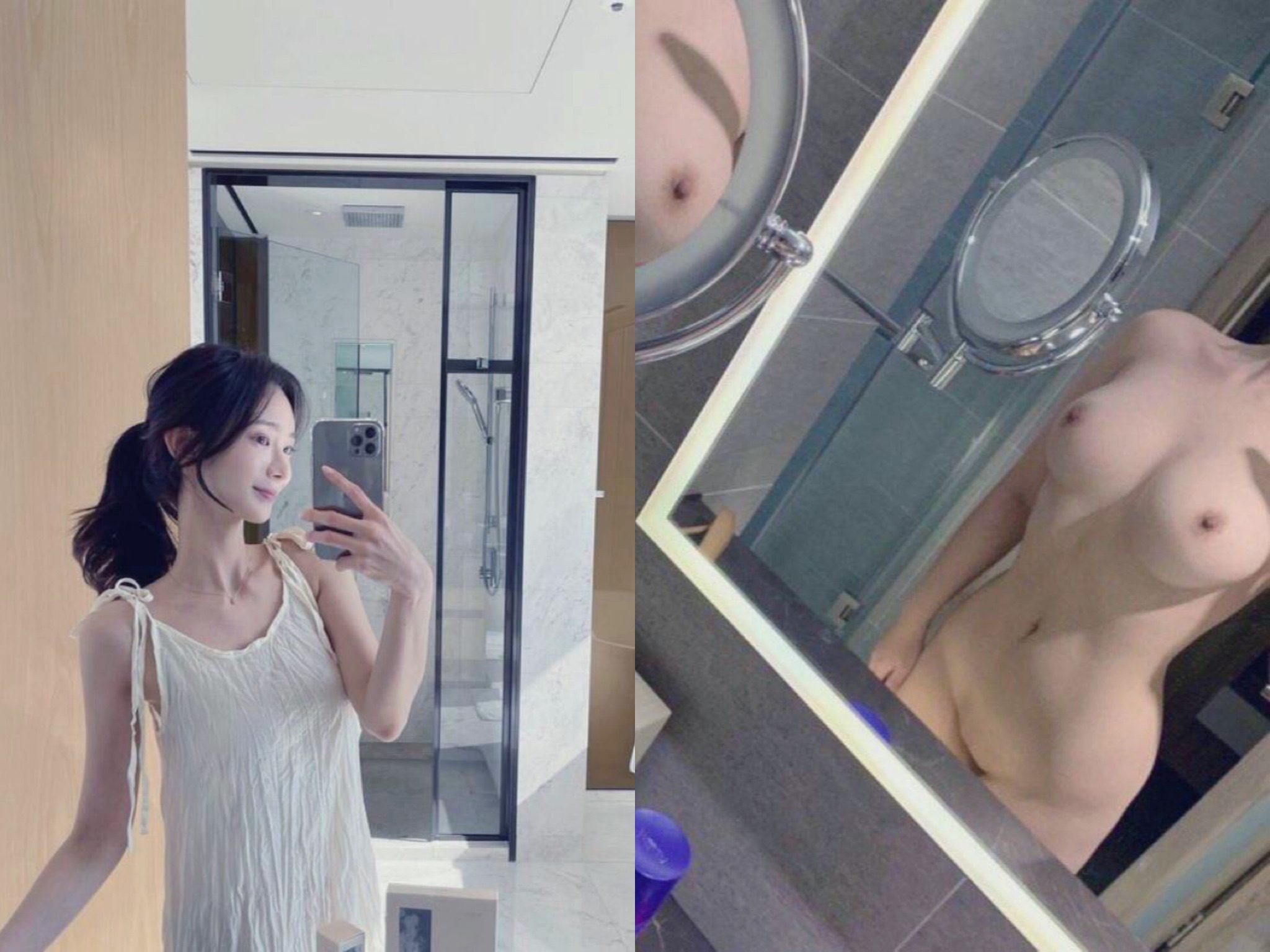 ［双面女神］露脸反差婊，清纯女神VS淫荡母狗