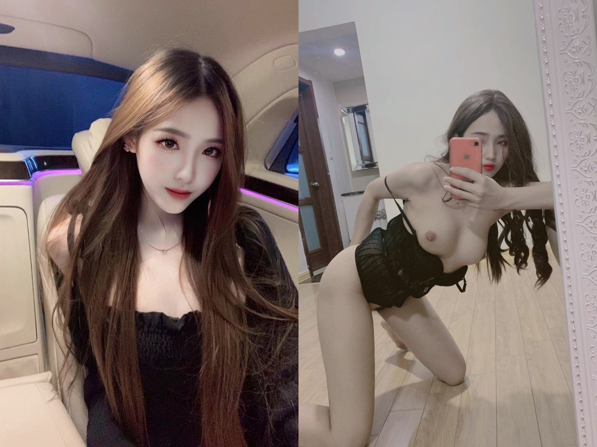 ［双面女神］露脸反差婊，清纯女神VS淫荡母狗
