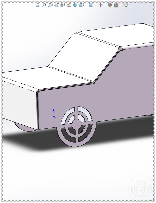 用SolidWorks画的钣金小车