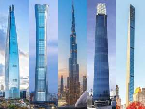 著名建筑图片(全球已竣工最高的100座建筑——中国53座，美国15座，9国进榜(上))