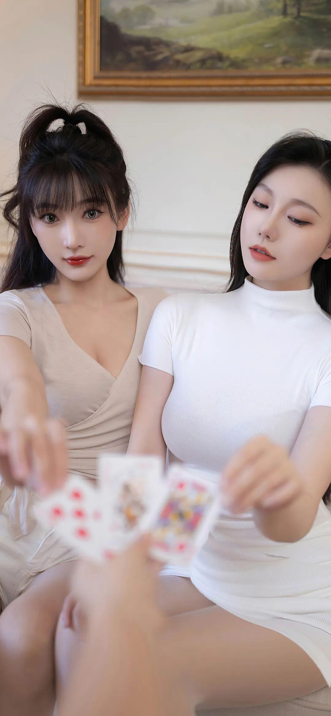 漂亮的妹子凑一起了