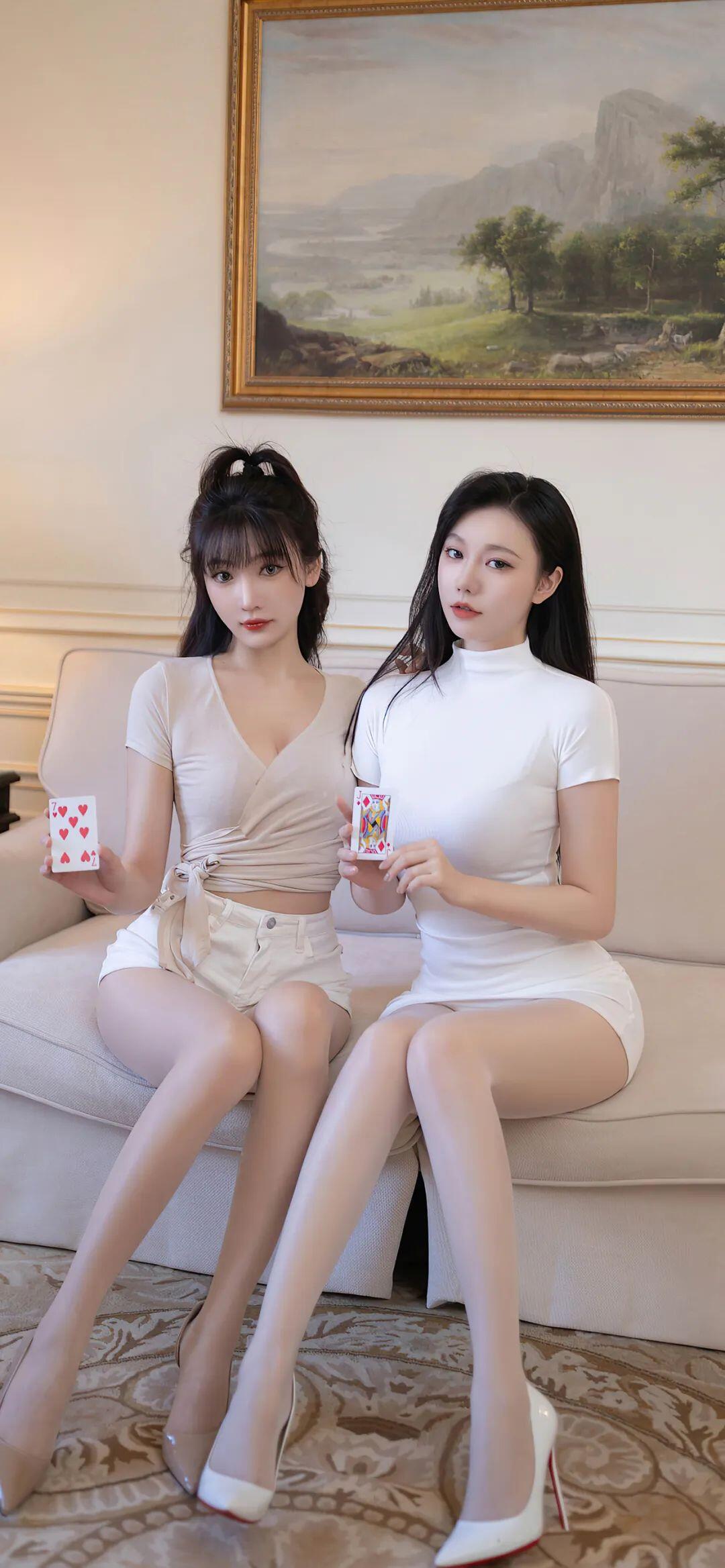 漂亮的妹子凑一起了