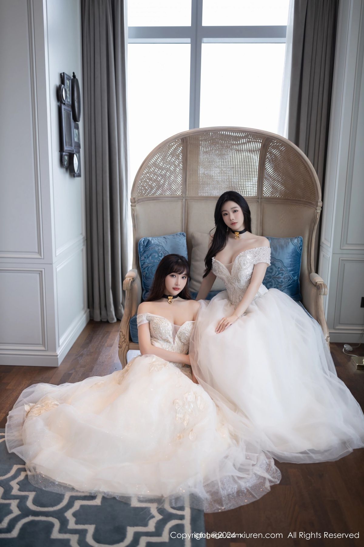 秀人网小逗逗X陆萱萱--蕾丝婚纱新娘百合Play肉丝磨豆腐