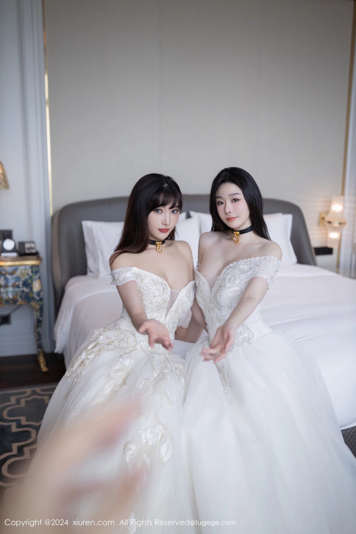 秀人网小逗逗X陆萱萱--蕾丝婚纱新娘百合Play肉丝磨豆腐