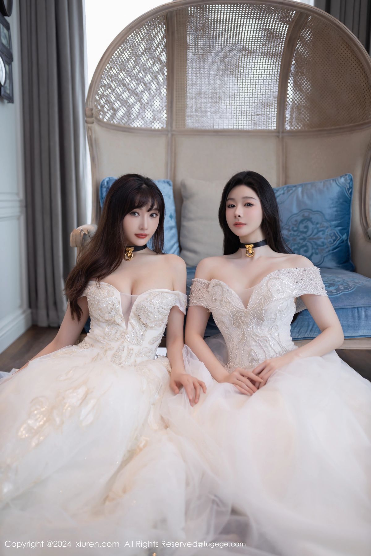 秀人网小逗逗X陆萱萱--蕾丝婚纱新娘百合Play肉丝磨豆腐